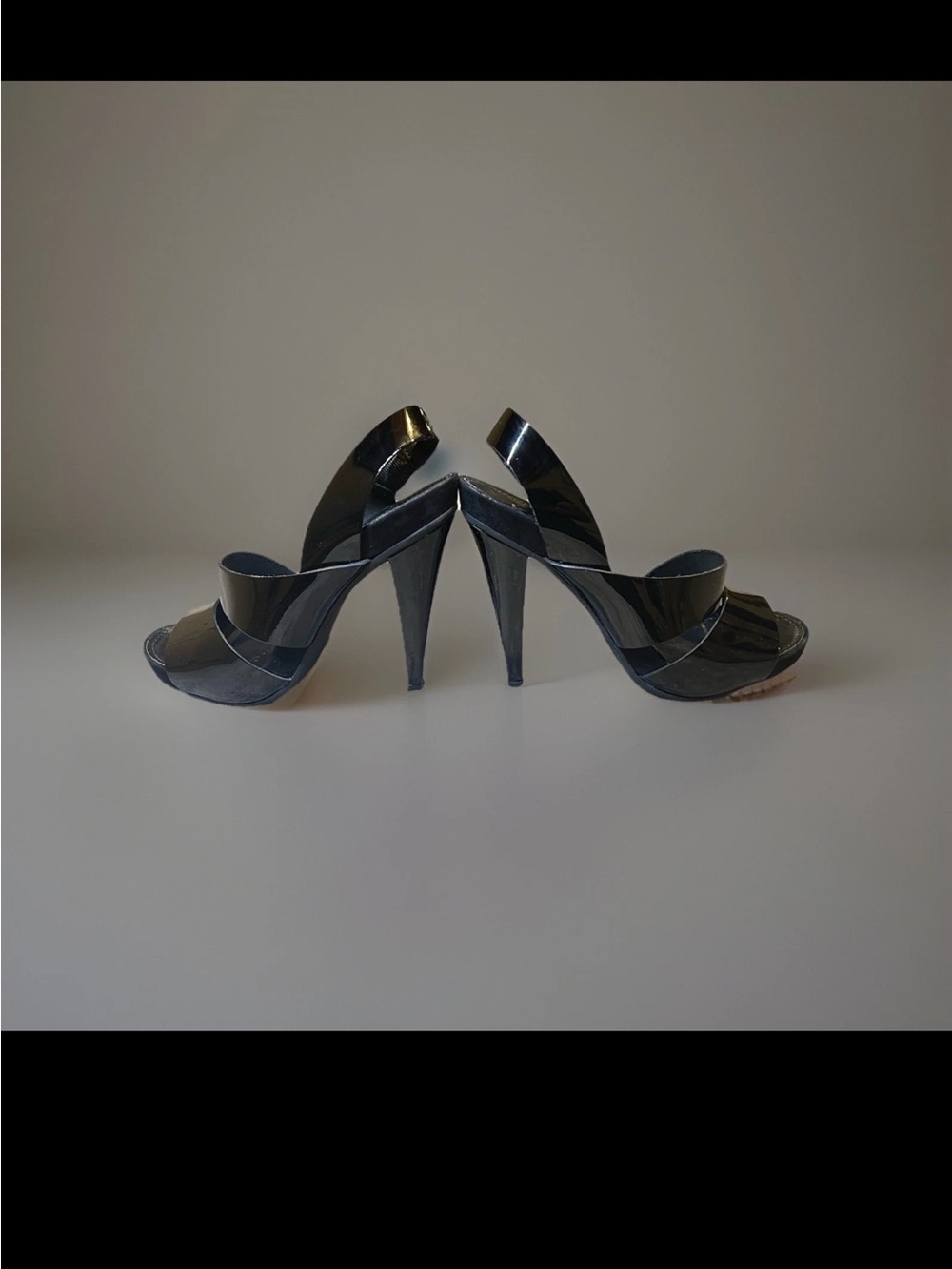 Michael Kors Black Patent Slingback Sandals - Picture 3 of 9